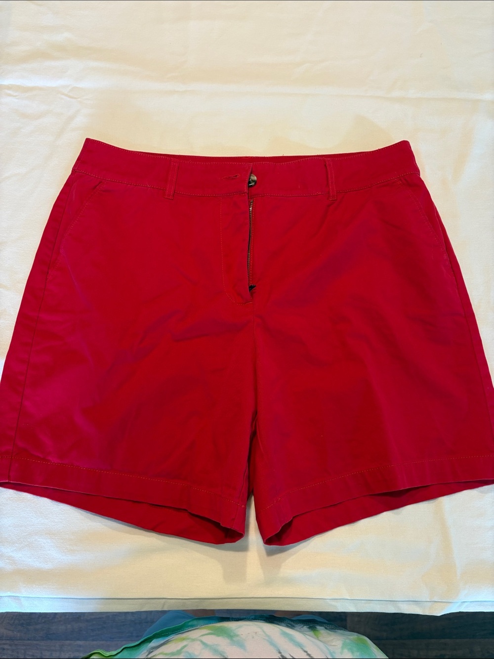 Kim Rogers Bright Red Bermuda Shorts